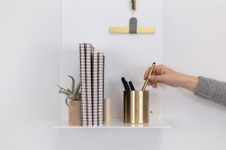 Artifox Minimal Wall Shelf - Magnetic Wall shelf lets you create your own unique arrangements