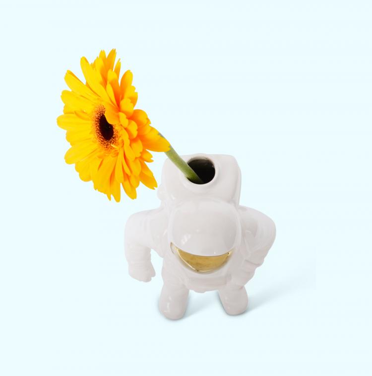 Astronaut Flower Vase - Space Man Vase