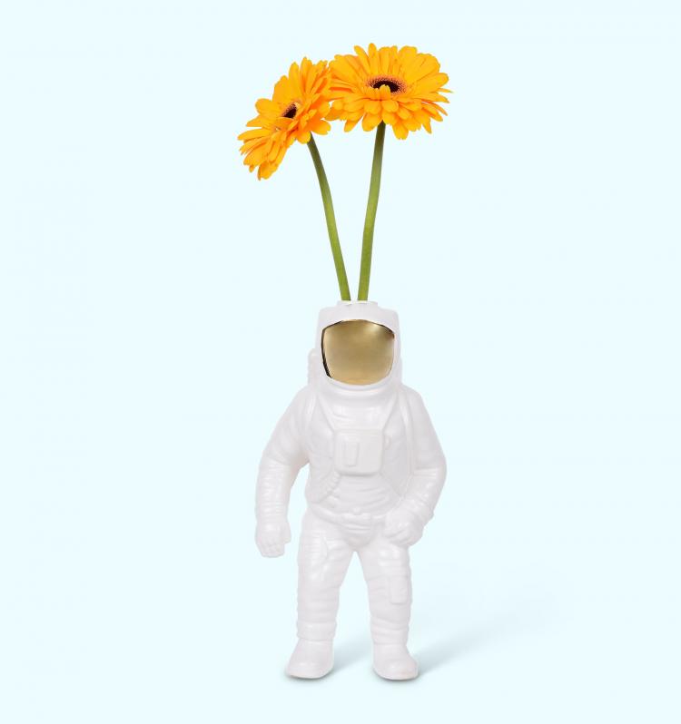 Astronaut Flower Vase - Space Man Vase