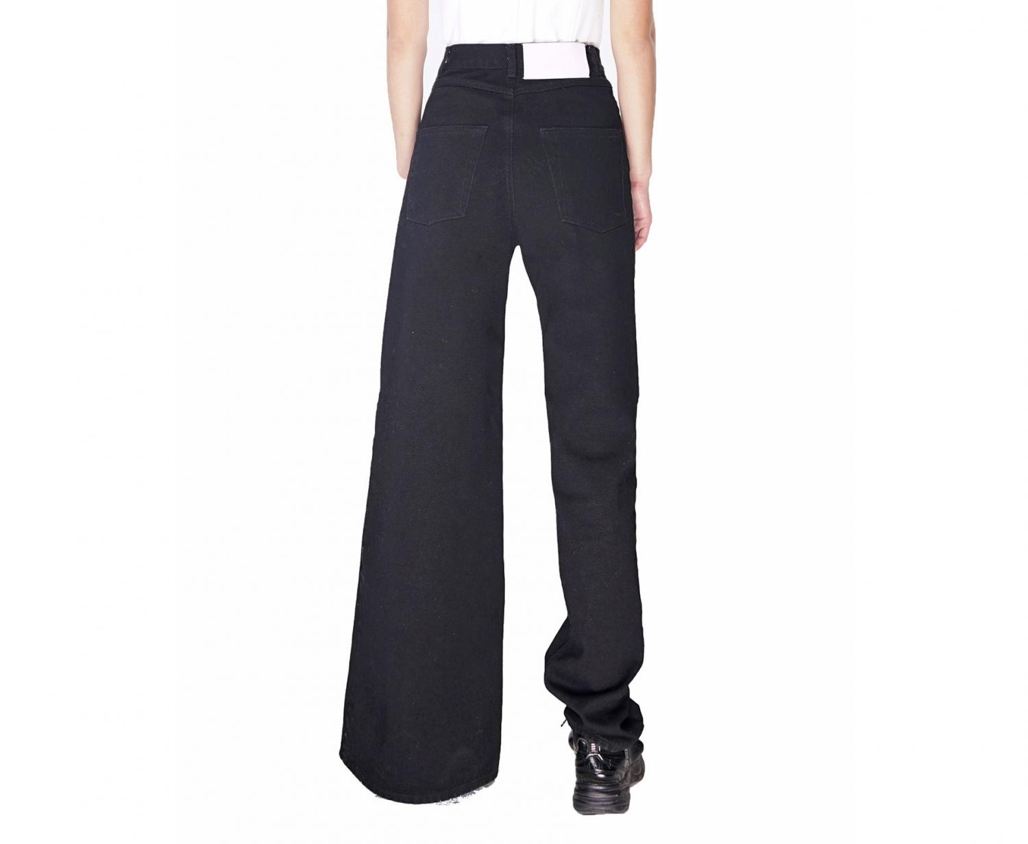 Ksenia Schnaider Asymmetrical Skinny and Wide Leg Jeans - Double-style jeans