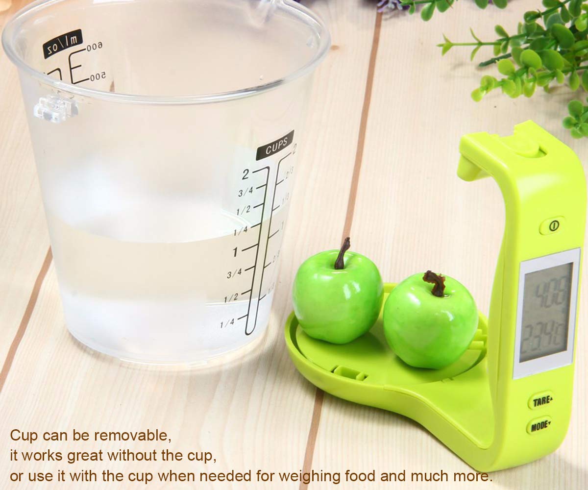 Auto-Measuring Cup With Built-In Digital Scale - Digital Measuring Cup