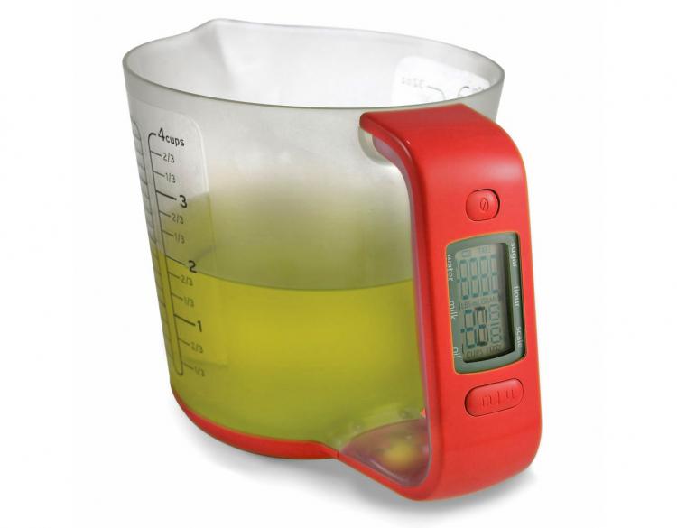 Auto-Measuring Cup With Built-In Digital Scale - Digital Measuring Cup