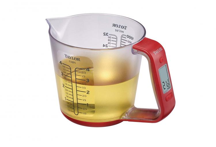 Auto-Measuring Cup With Built-In Digital Scale - Digital Measuring Cup