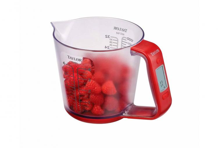 Auto-Measuring Cup With Built-In Digital Scale - Digital Measuring Cup