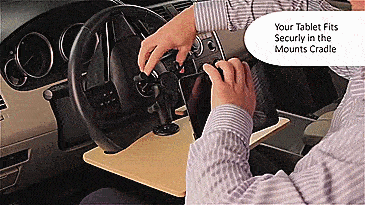 AutoExec WheelMate Steering Wheel Tray Table - Car Steering Wheel tray lets you eat and work in the car