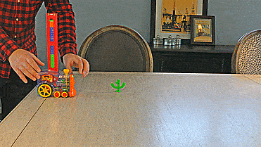 Automatic Domino Brick Laying Toy Train