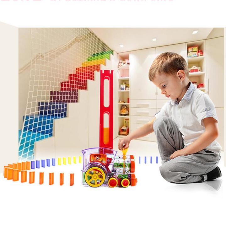 Automatic Domino Brick Laying Toy Train