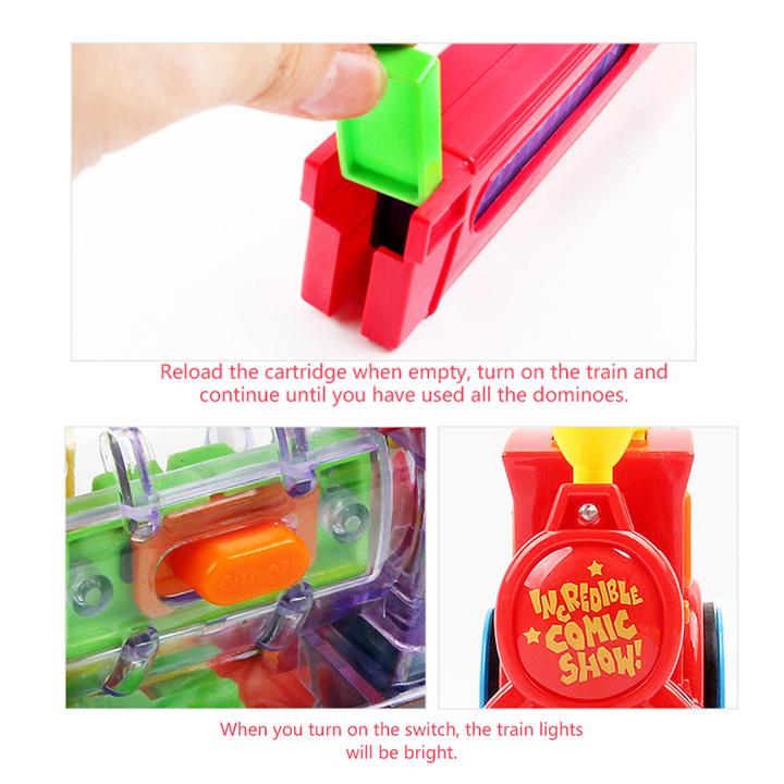 Automatic Domino Brick Laying Toy Train