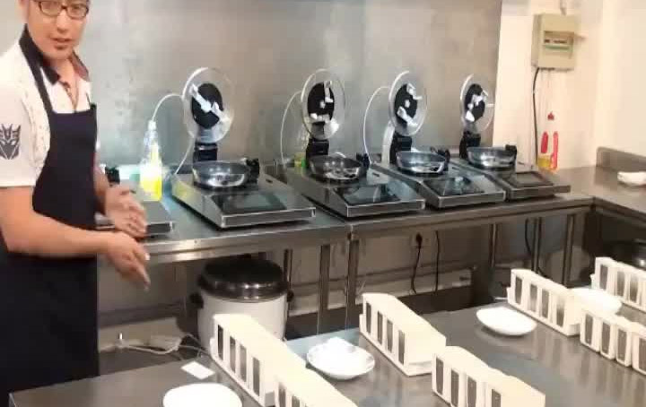 Automatic Fried Rice Maker Robot - Auto dumping stir-fry cooking machine