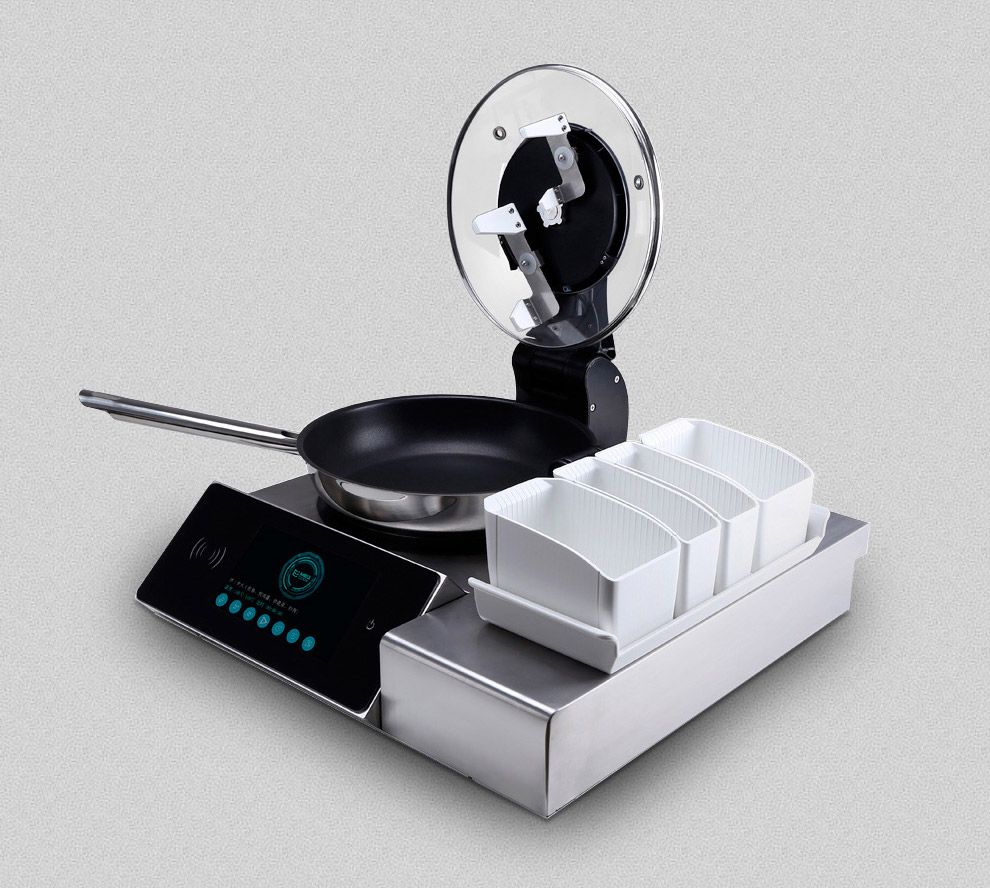 Automatic Fried Rice Maker Robot - Auto dumping stir-fry cooking machine