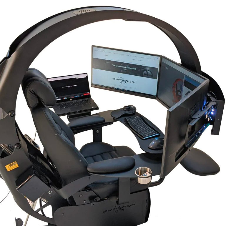 mwelab Emperor XT Automatic Reclining Robotic Desk Ultimate Workstation