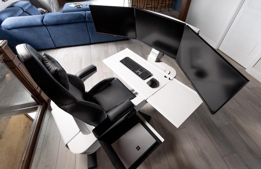 mwelab Emperor XT Automatic Reclining Robotic Desk Ultimate Workstation