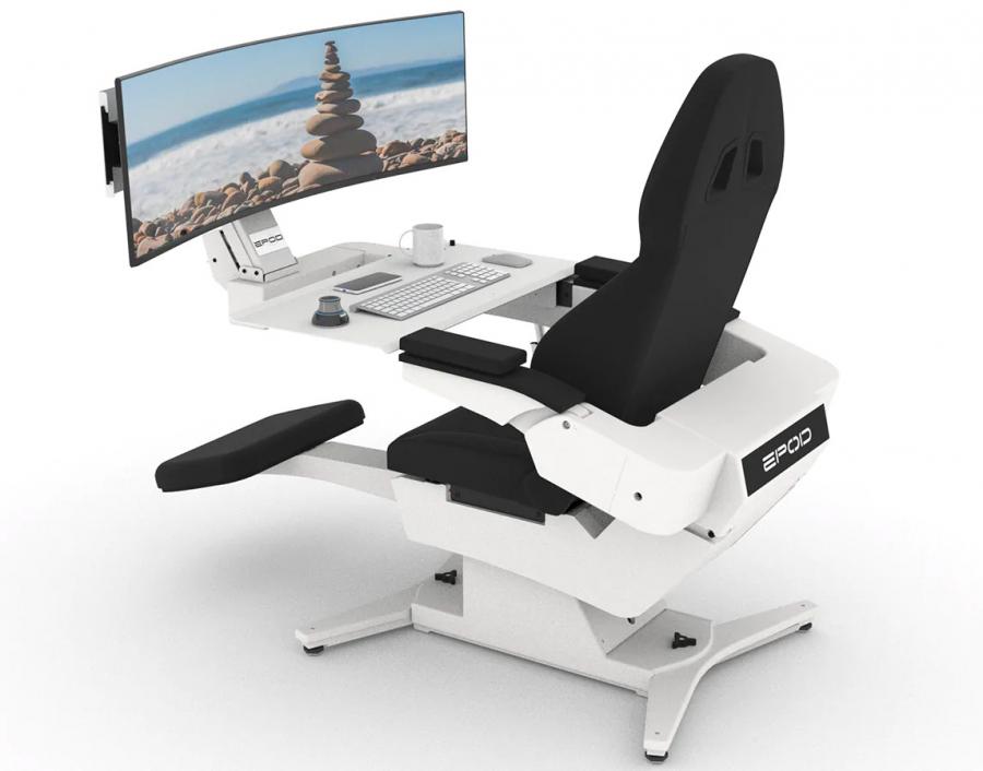 mwelab Emperor XT Automatic Reclining Robotic Desk Ultimate Workstation