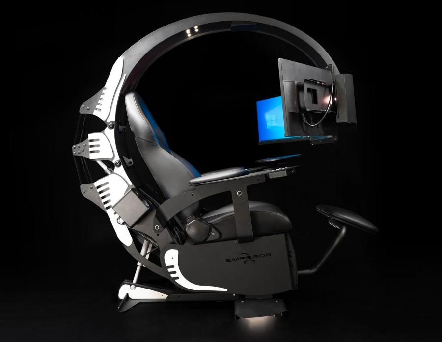 mwelab Emperor XT Automatic Reclining Robotic Desk Ultimate Workstation
