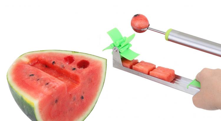 Automatic Watermelon Cube Slicer With Rotating Slicer Blades - Quickest watermelon slicer