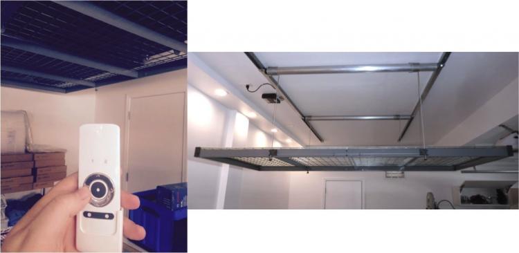 Auxx-Lift - Remote Controlled Storage Lift - Motorized Garage/Basement Storage Lift System
