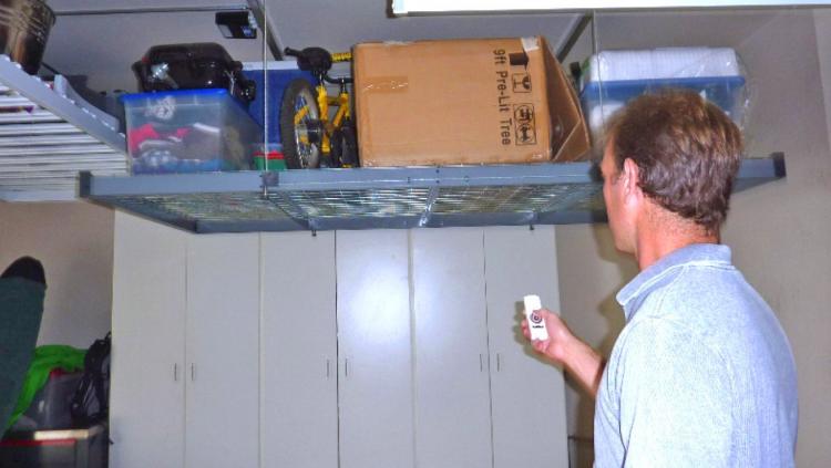 Auxx-Lift - Remote Controlled Storage Lift - Motorized Garage/Basement Storage Lift System