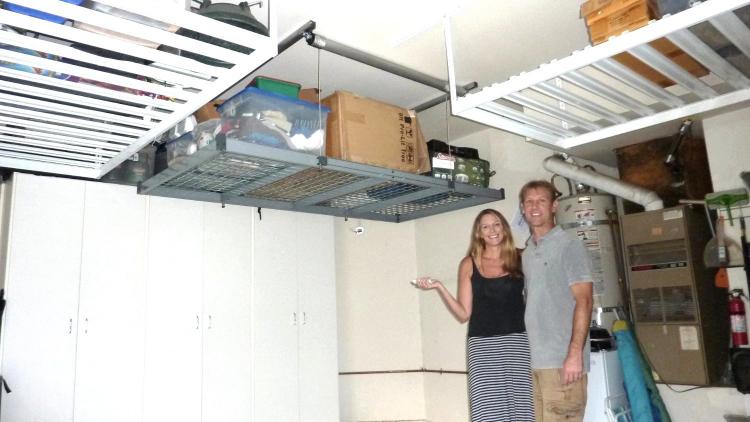 Auxx-Lift - Remote Controlled Storage Lift - Motorized Garage/Basement Storage Lift System