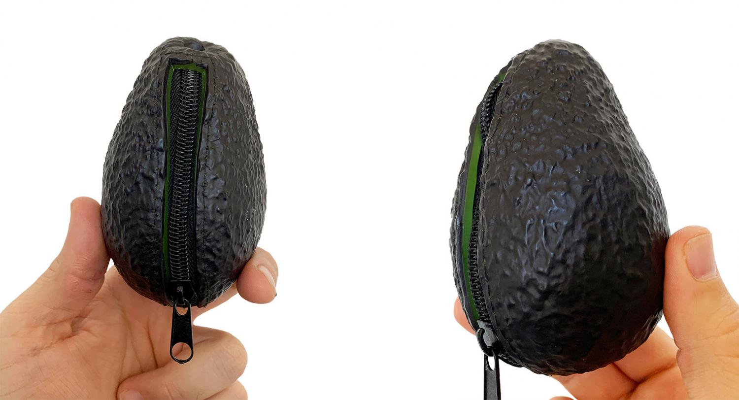 Avocado Purse - Realistic Avocado Coin Purse Clutch
