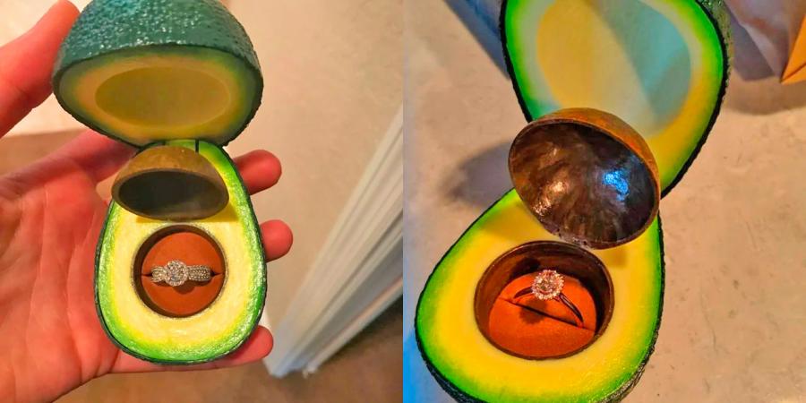 Avocado Ring Holder Box