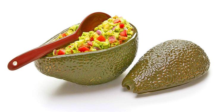 Avocado Shaped Guacamole Serving Dish