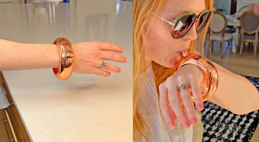 A Liquor Flask Bracelet For Sneaking Drinks