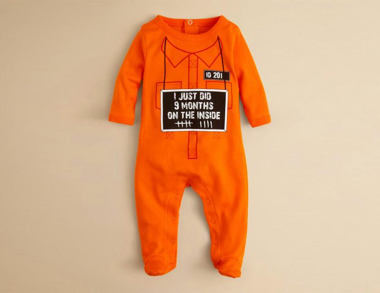 9 Months On The Inside Baby Onesie Halloween Costume - 9 months of hard time baby onesie costume