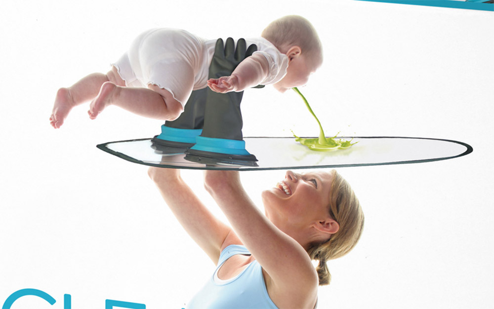 Baby Shield Prank Box - Funny Bubble-boy laboratory rubber arms protect you from baby messes