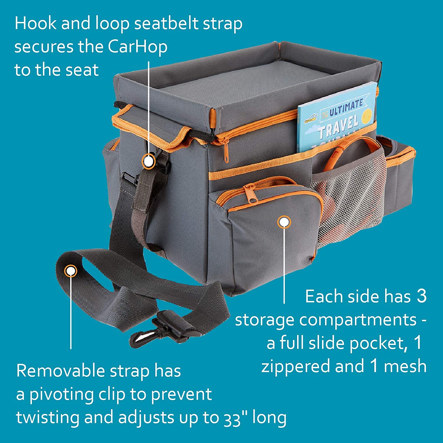 CarHop Backseat Car Organizer For Kids