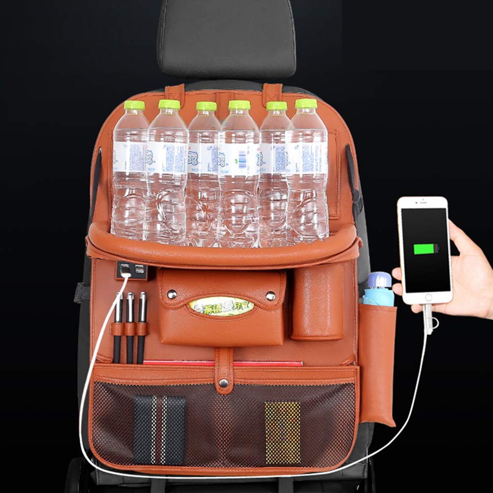Backseat Car Organizer Holds Tablets, Drinks, Tissues, and More
