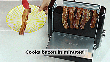 Nostalgia Bacon Express - Instant Bacon Making Grill - Quick Bacon Maker