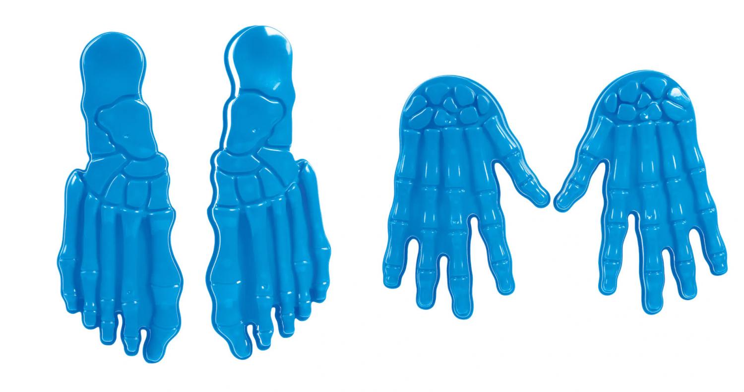 Bag O Bones Beach Skeleton - Plastic beach molds toy let you create human skeleton in sand