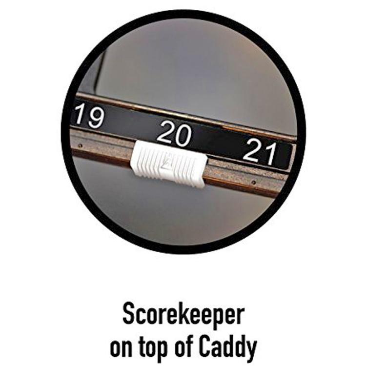 Corn Hole Lighted Caddy Holds Drinks and Bags, Keeps Score