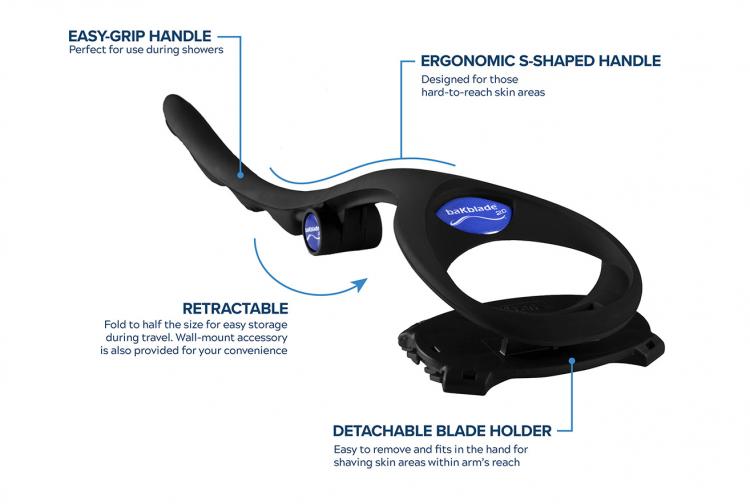 BakBlade 2.0 Shave Your Own Back - Self-back shaver