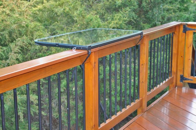 DeckMate Balcony Railing Tray Table