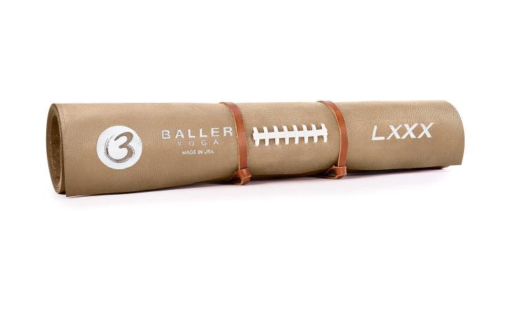 Baller Yoga - Yoga Mat Made From Football Leather - Pigskin Yoga Mat