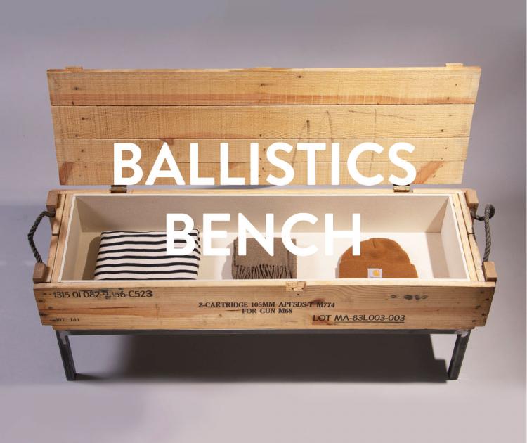 Ballistics Bench - Bench Made From Ammo Boxes
