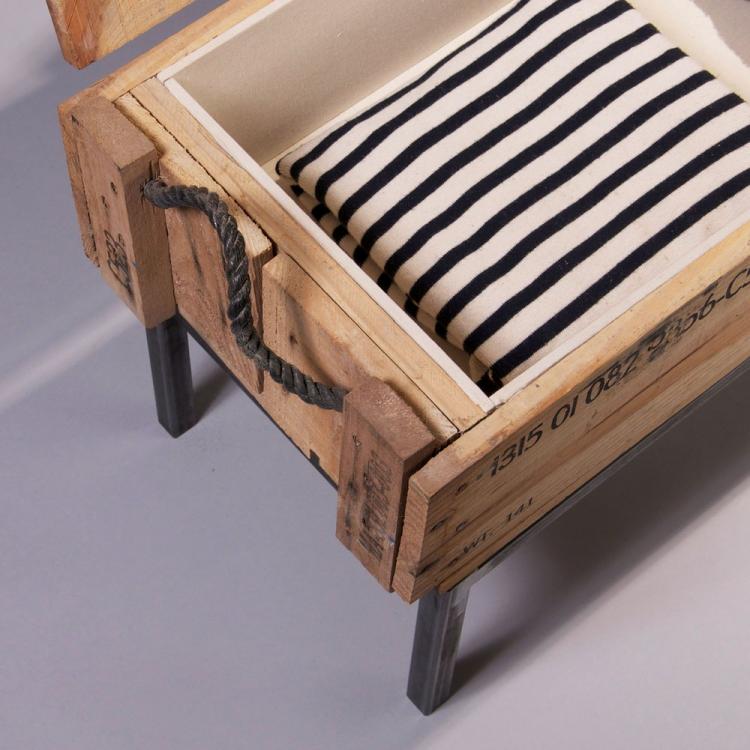 Ballistics Bench - Bench Made From Ammo Boxes
