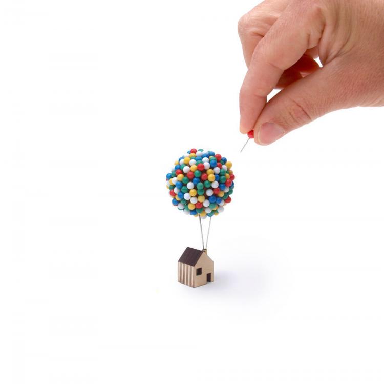 Balloon House Pin Holder - Pixar Up House Pin Cushion