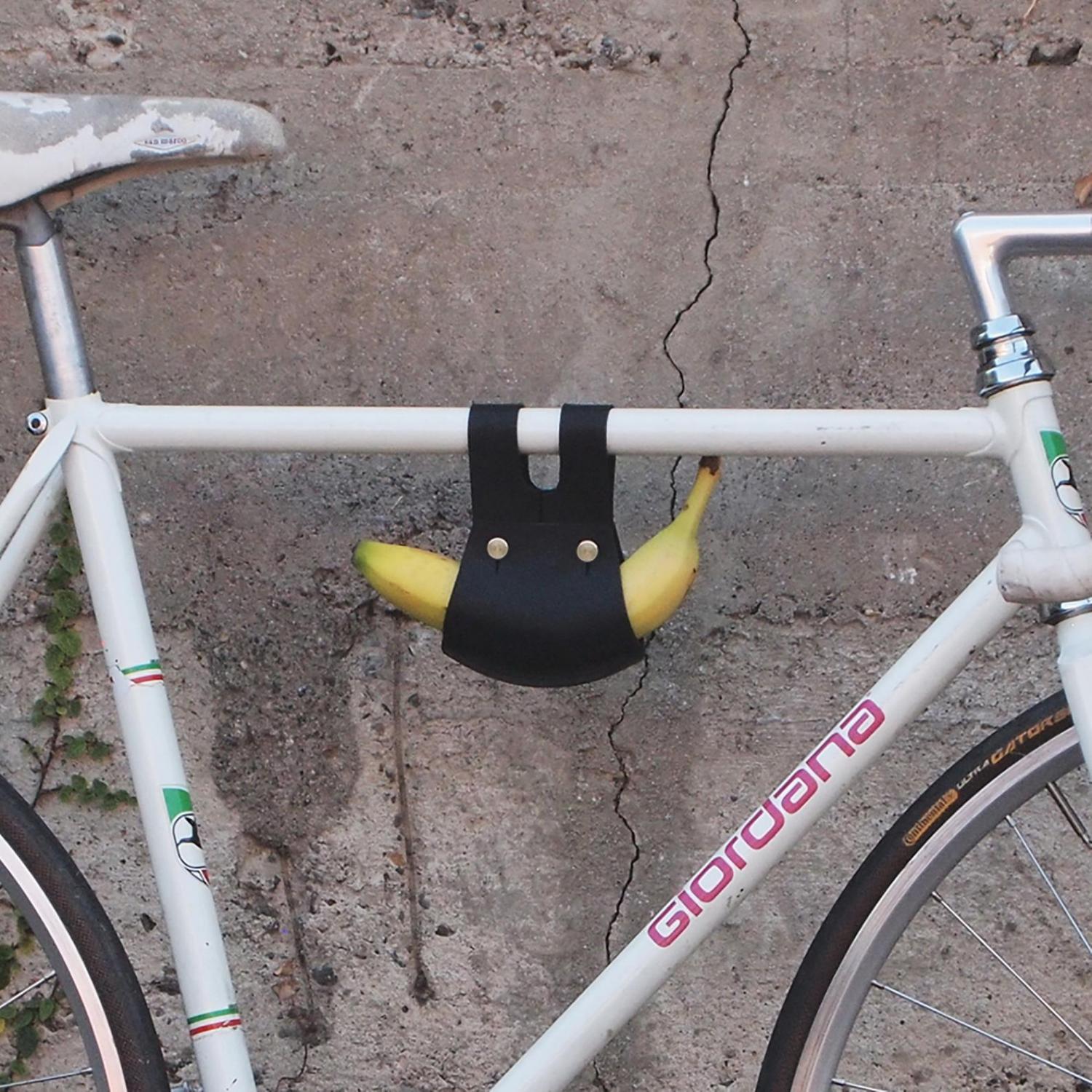 Banana Holder For Your Bicycle - Leather bike banana holster