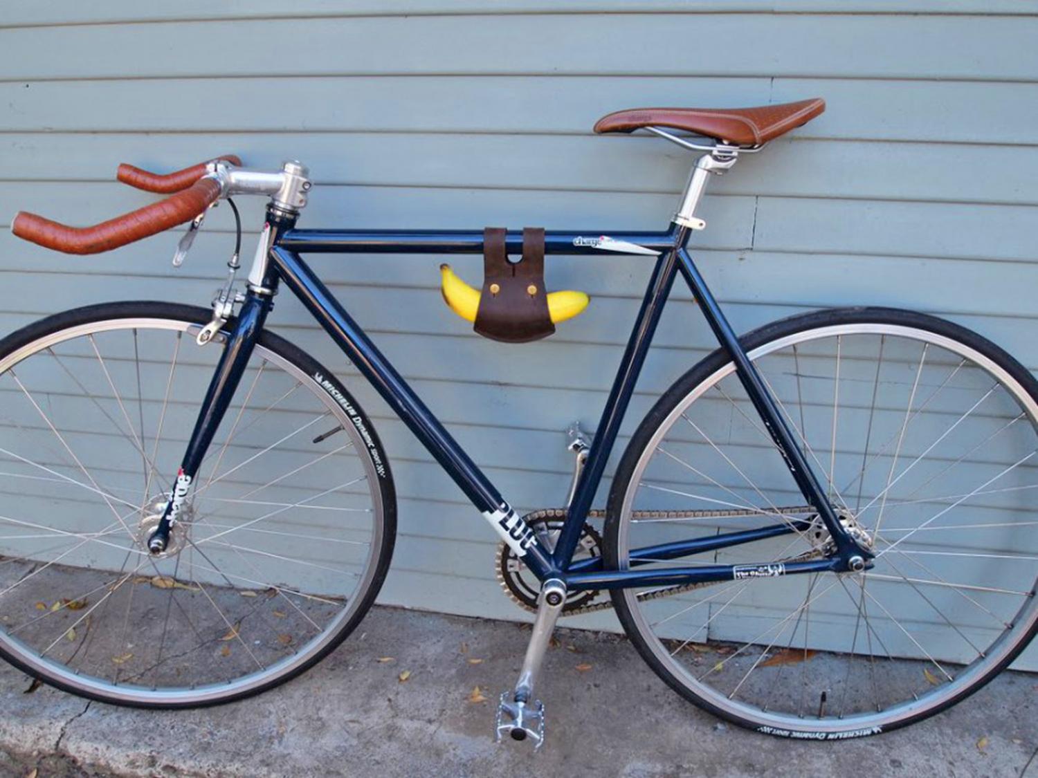 Banana Holder For Your Bicycle - Leather bike banana holster