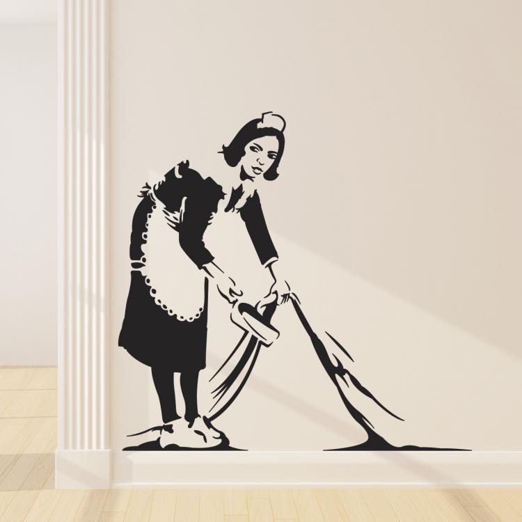 Banksy Sweep It Under The Rug Wall Decal