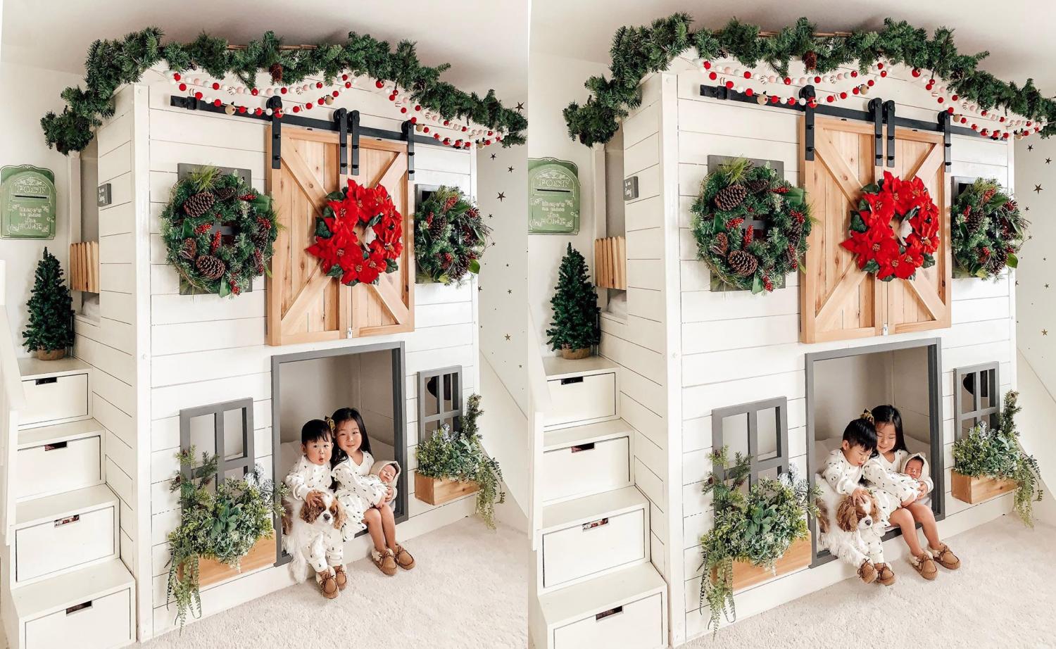 DIY Farmhouse Bunk Bed - Creative Barn Bunk Bed By Aenny Chung