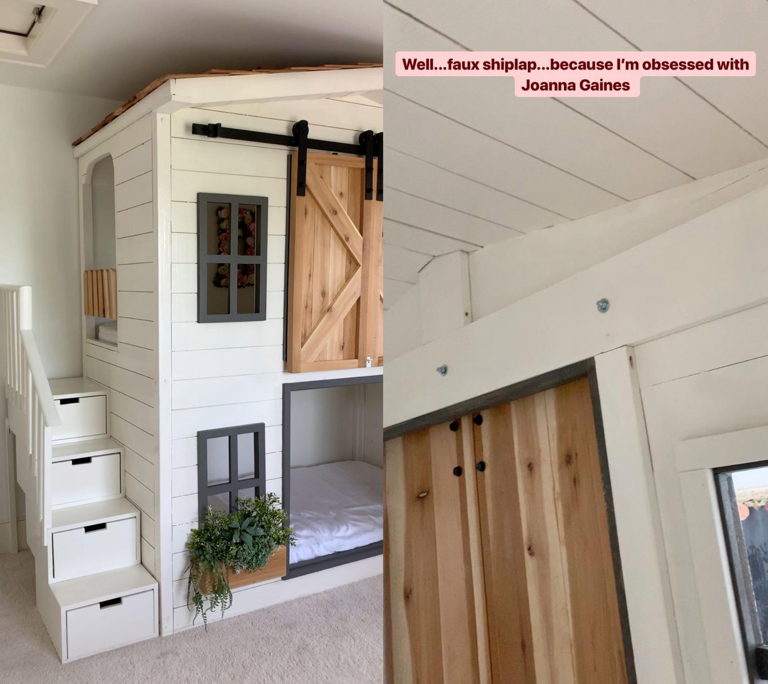 DIY Farmhouse Bunk Bed - Creative Barn Bunk Bed By Aenny Chung
