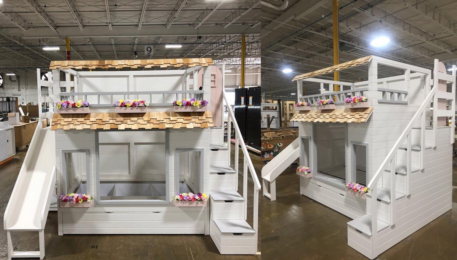 DIY Farmhouse Bunk Bed - Creative Barn Bunk Bed By Aenny Chung