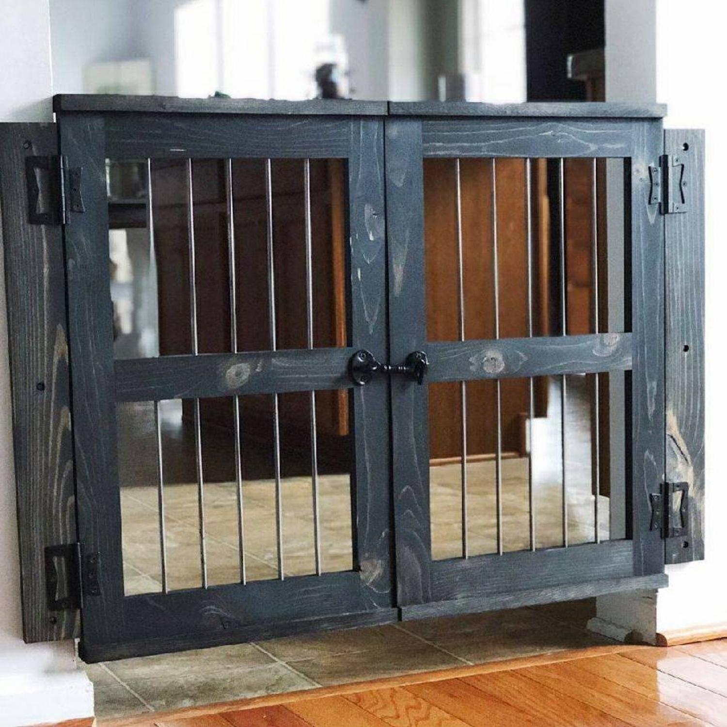 Barn Door Baby Gate - Barn Door dog gate rustic farmhouse barn door design