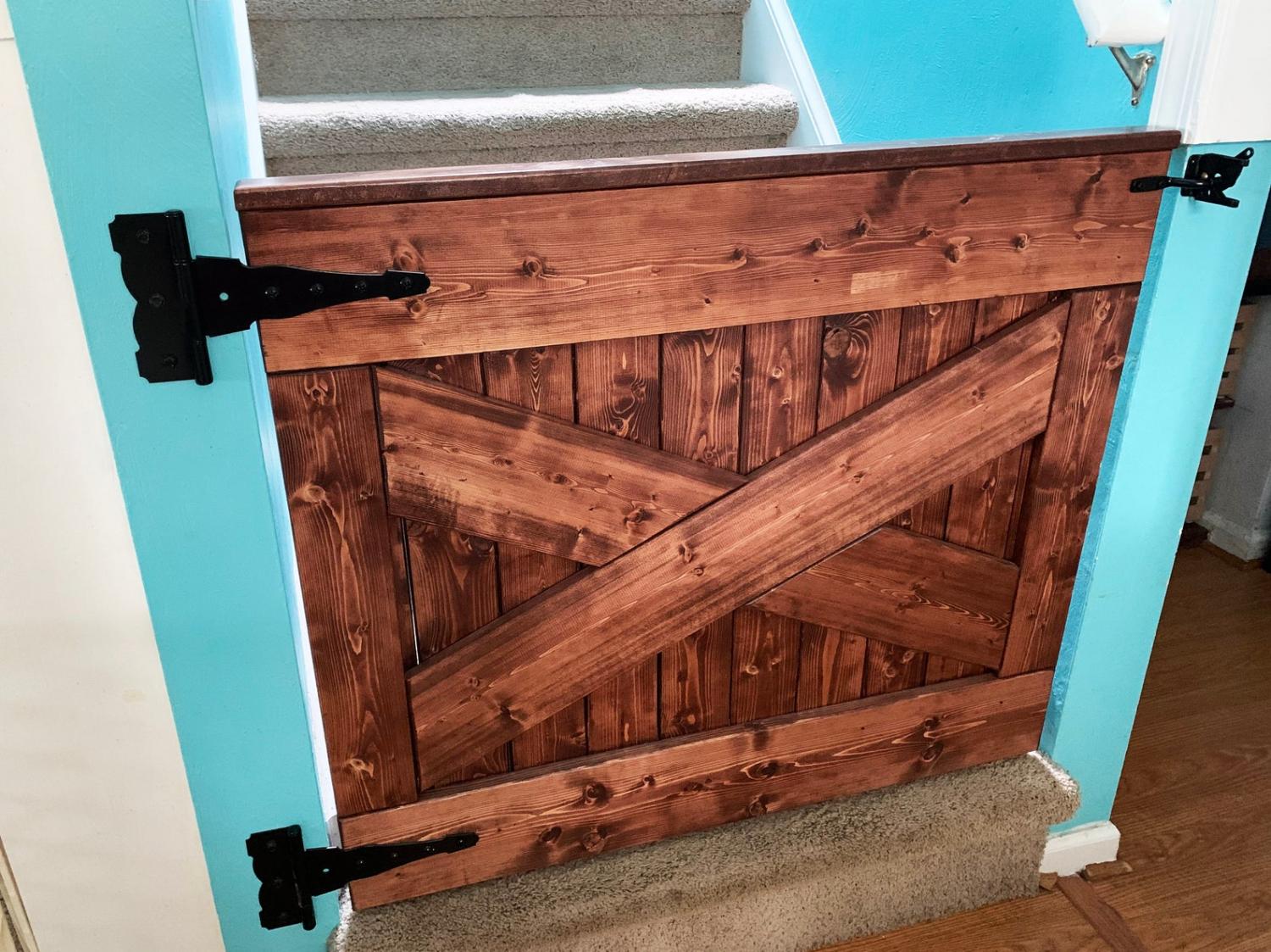 Barn Door Baby Gate - Barn Door dog gate rustic farmhouse barn door design