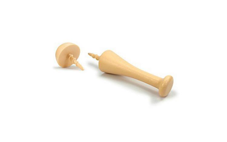 Baseball bat corn on the cob holder