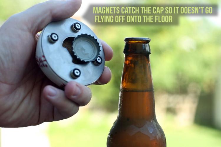 Baseball Bottle Opener
