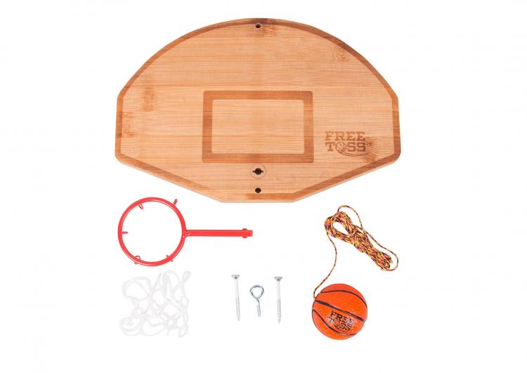Basketball and Hoop Free Toss Hook and Ring Game